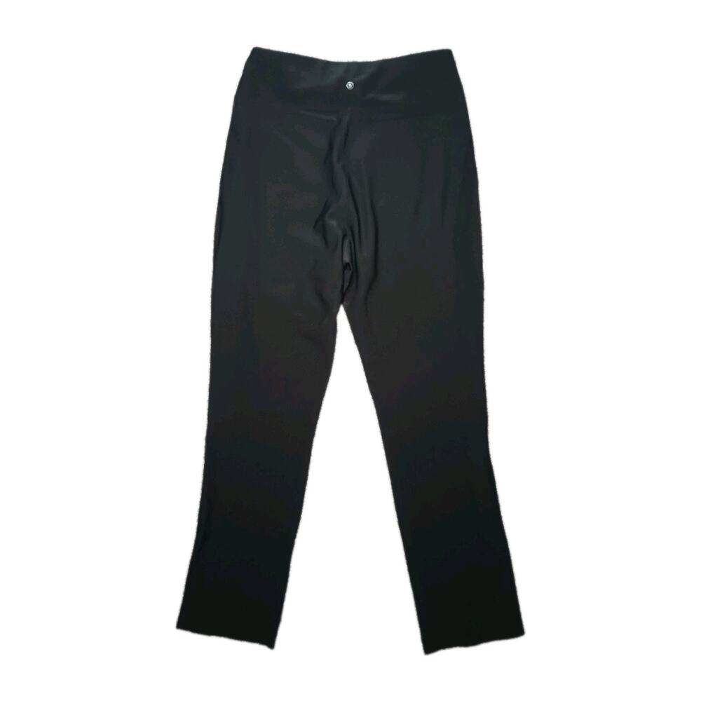 Epoque Evolution Jet Set Trouser Black Split Front Crease Sz 8 Made In Portugal